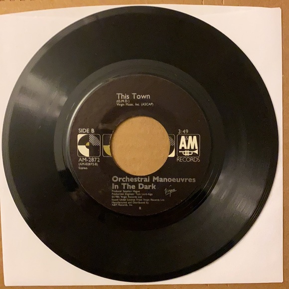 Orchestral Manoeuvres in the Dark (OMD) - (Forever) Live and Die/This Town 7” 45 - Picture 4 of 5